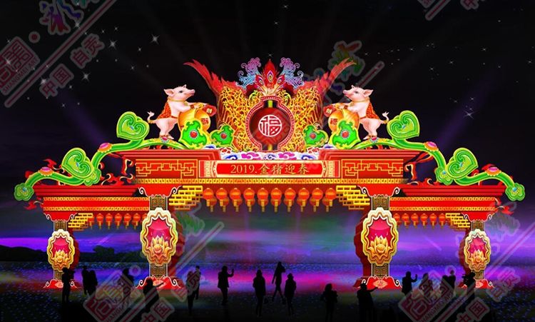 金豬迎春花燈 金豬迎春花燈