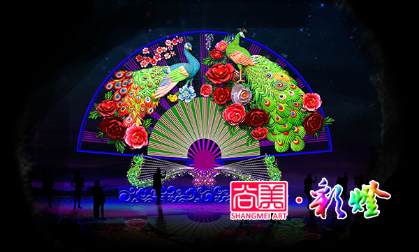 爭奇斗艷彩燈設(shè)計稿